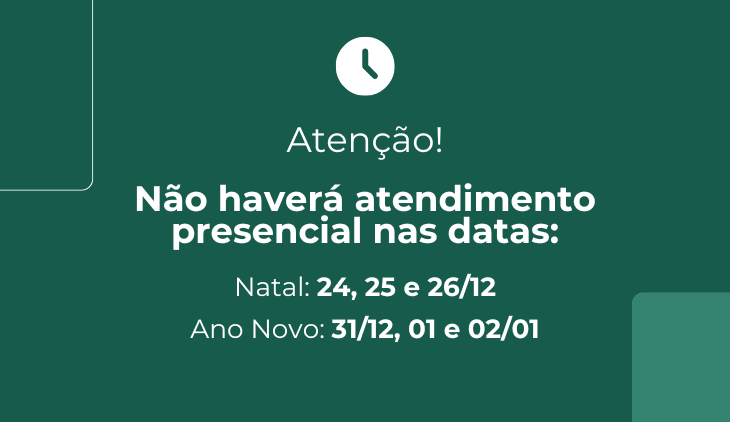 Aviso de Funcionamento Recesso Fim de Ano CRBM-5