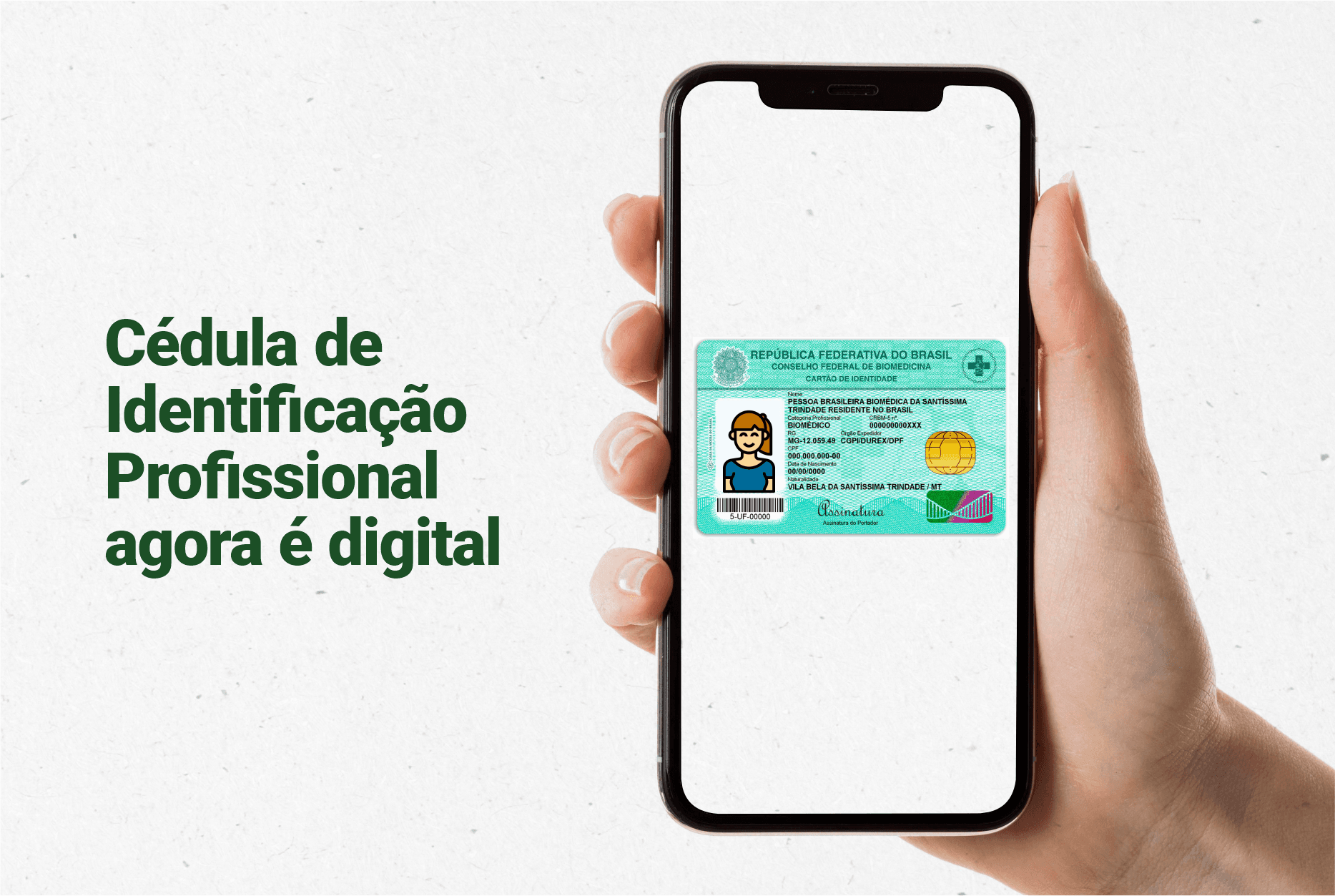 Nova Cédula de Identificação Profissional Digital