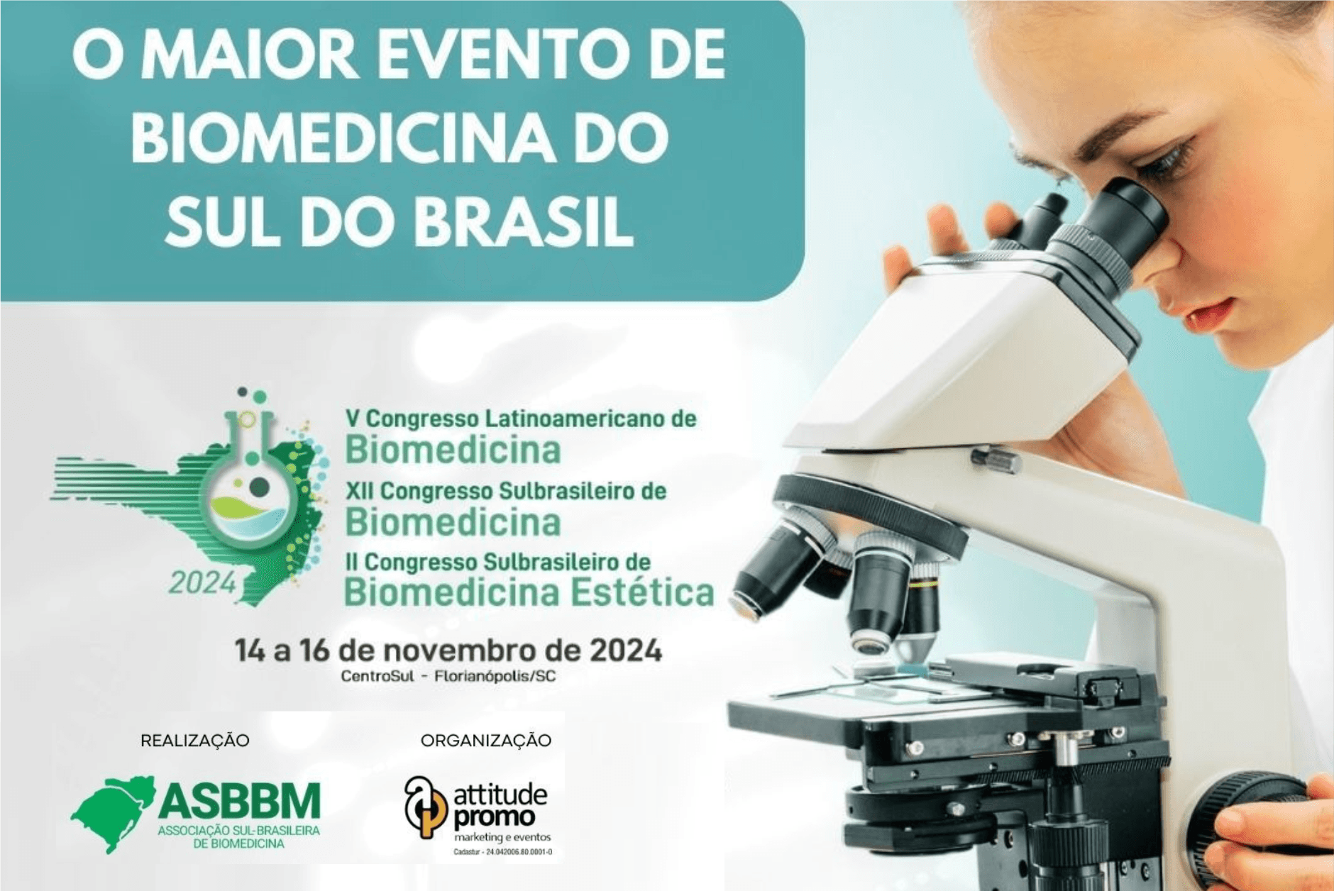 Inscrições abertas para o maior evento de Biomedicina do sul do país