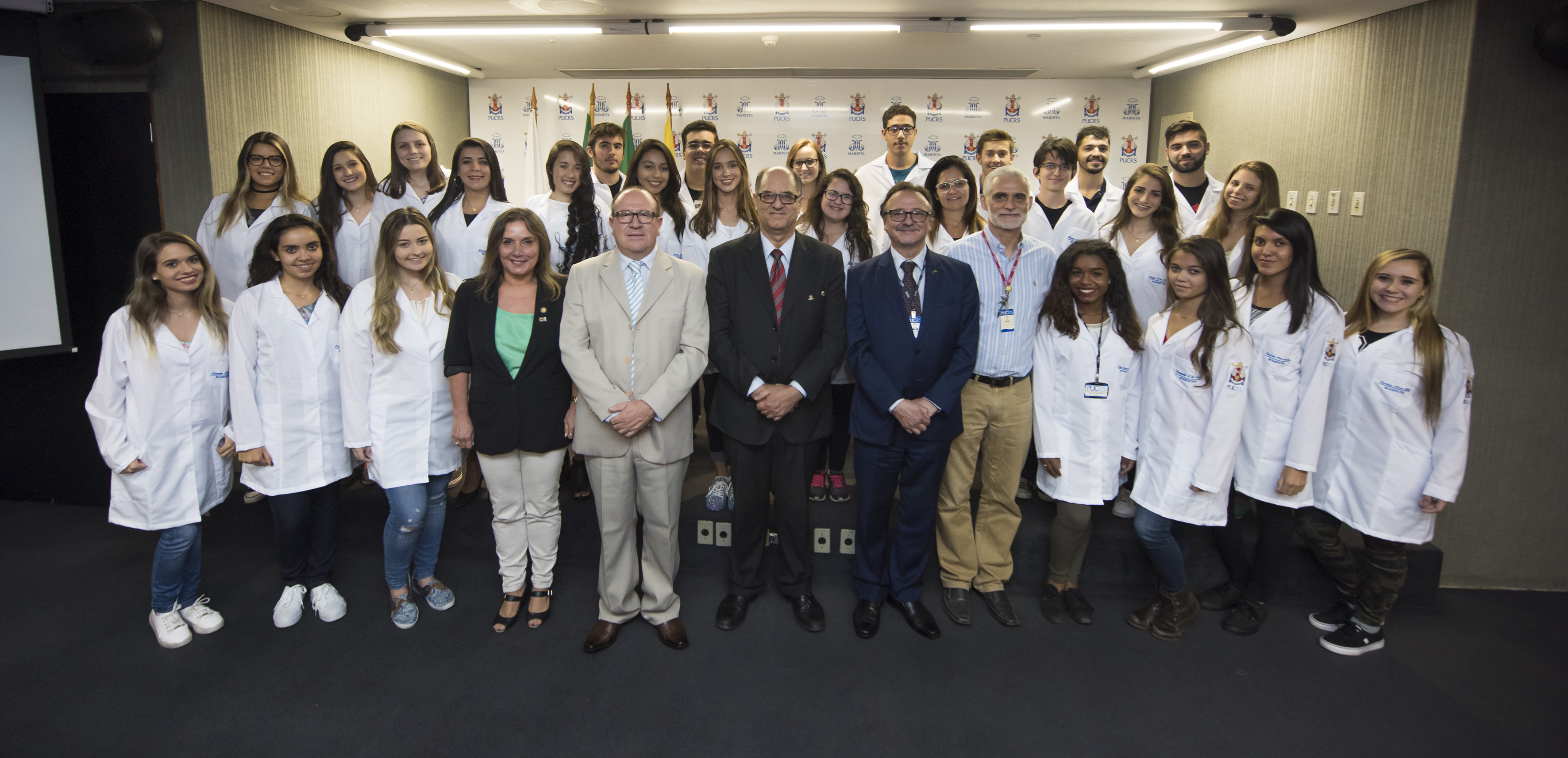Foto aula inaugural Biomedicina PUCRS